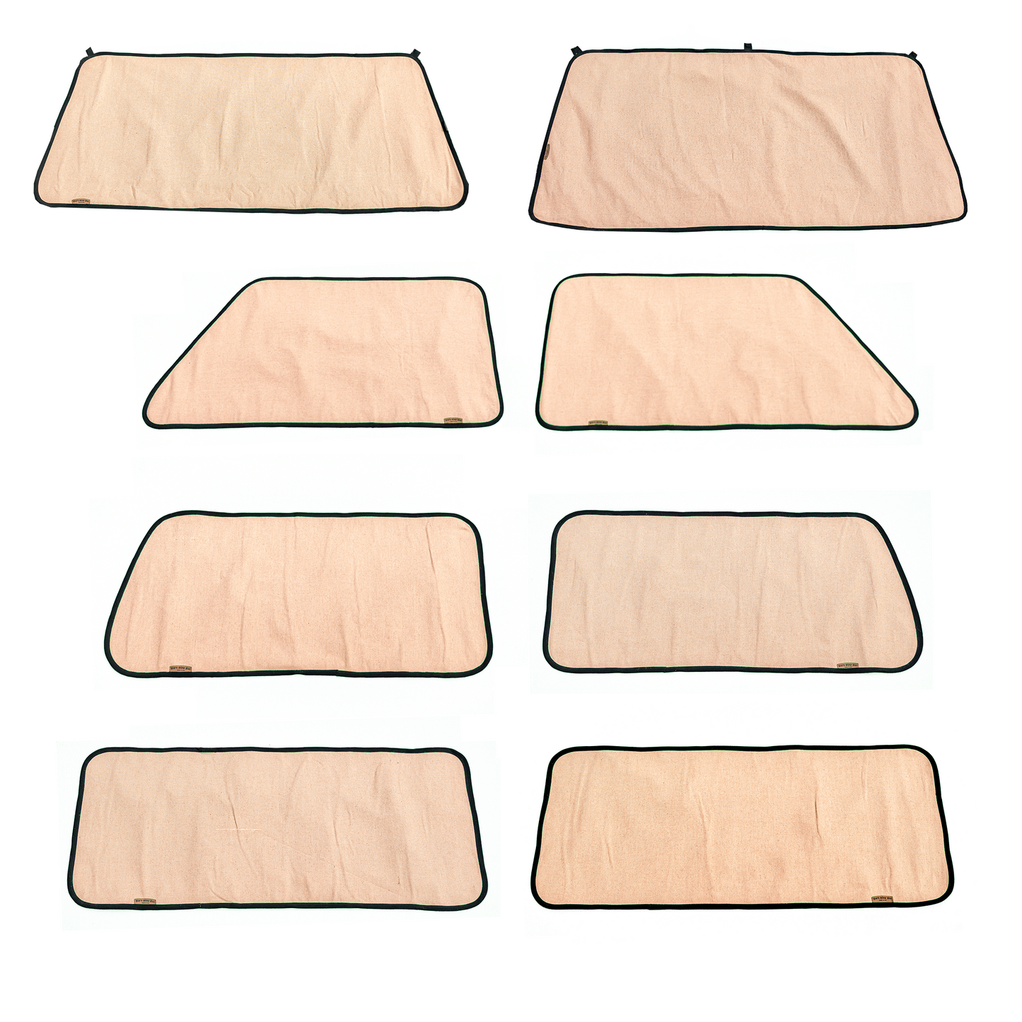 Vanagon FULL Curtain Kit - 8pc Hemp Magnetic (All Windows)