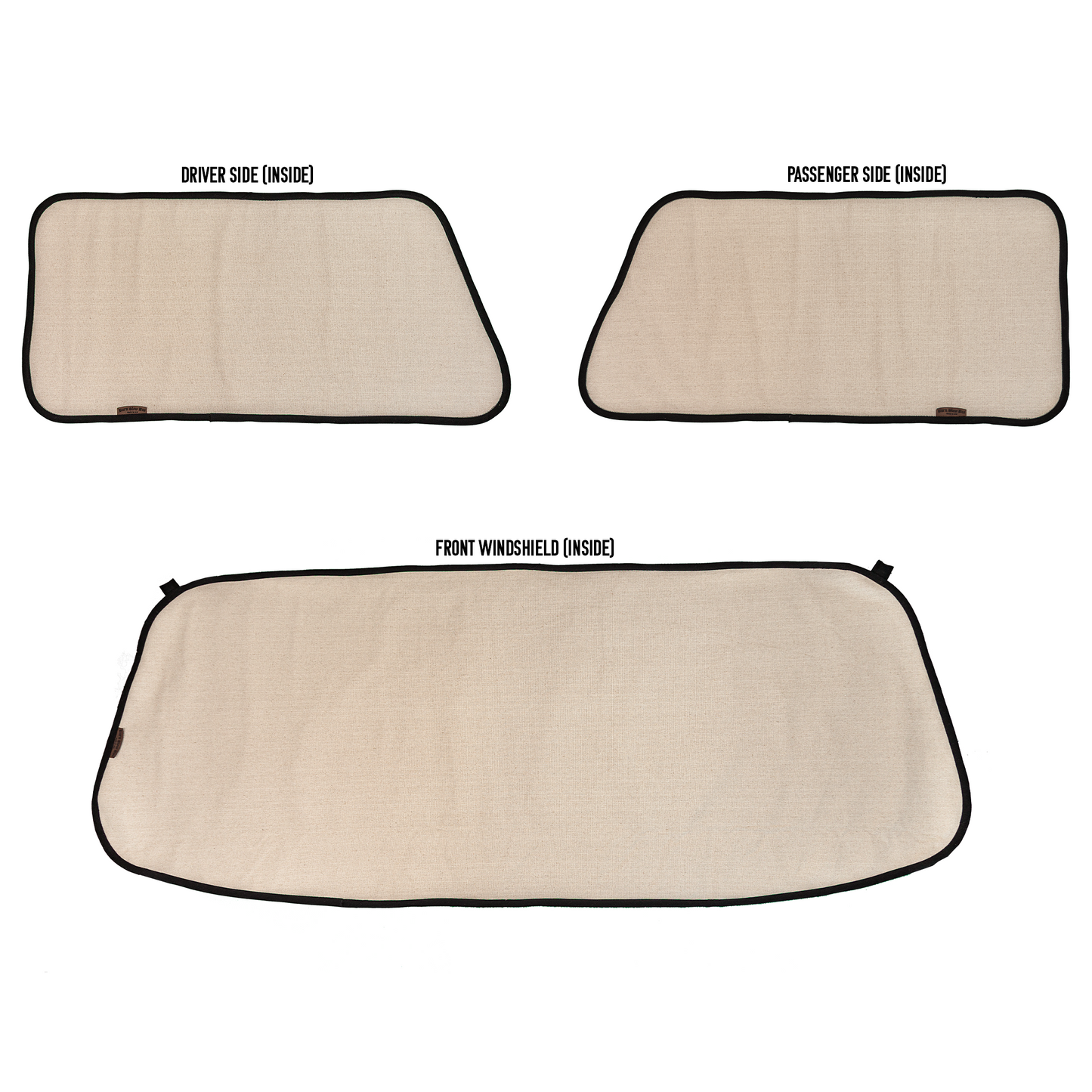 Baywindow Bus Front 3pc Privacy Curtains (1968–79)