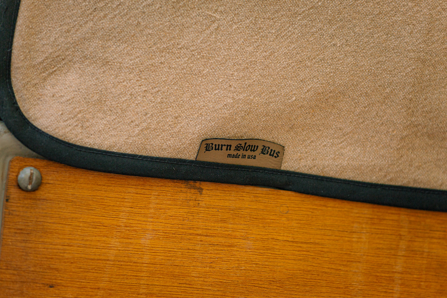 Split Window VW Bus 4-Piece Hemp Magnetic Blackout Front Curtain Set | 1949–1967