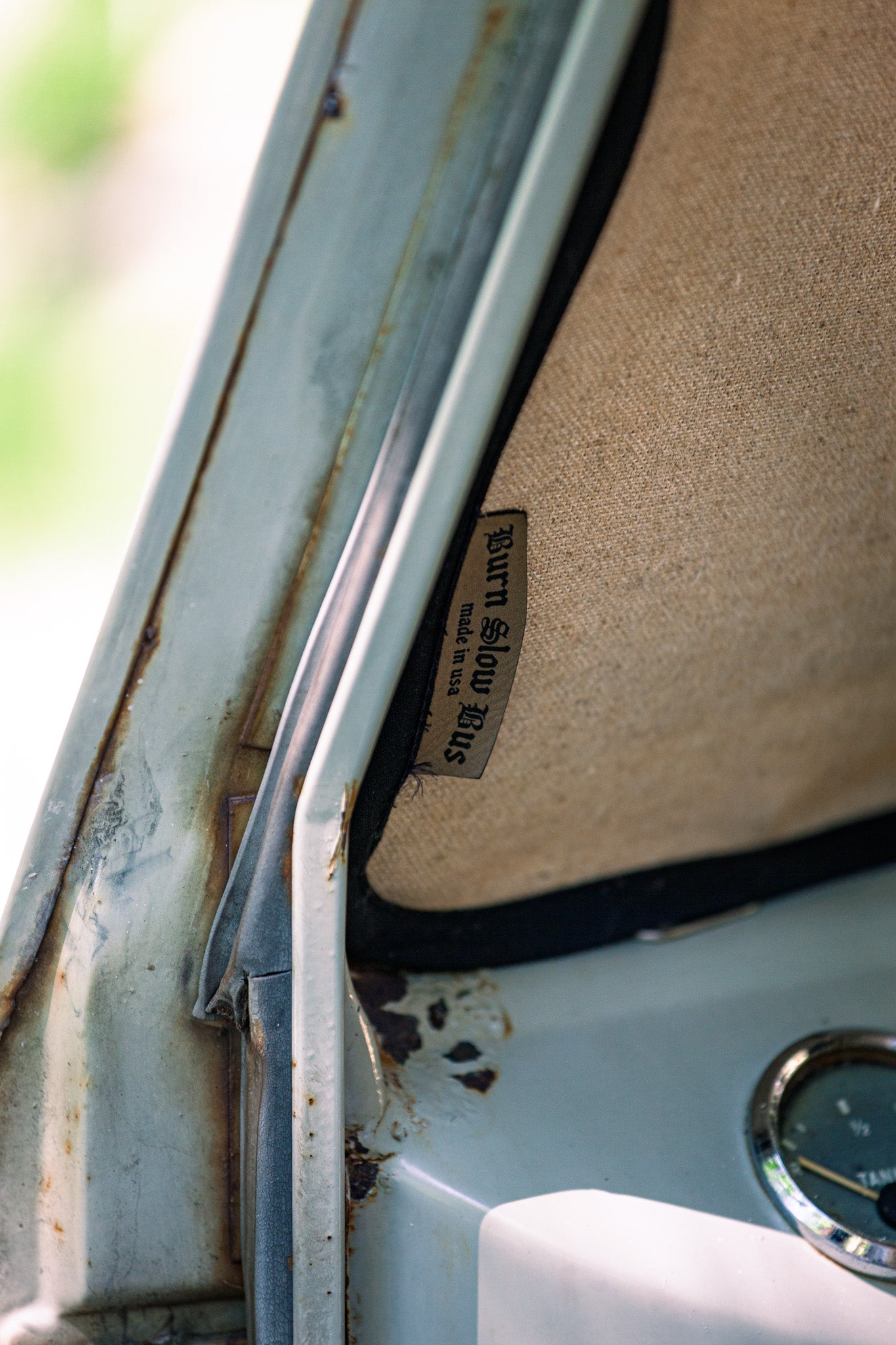 Split Window VW Bus 4-Piece Hemp Magnetic Blackout Front Curtain Set | 1949–1967