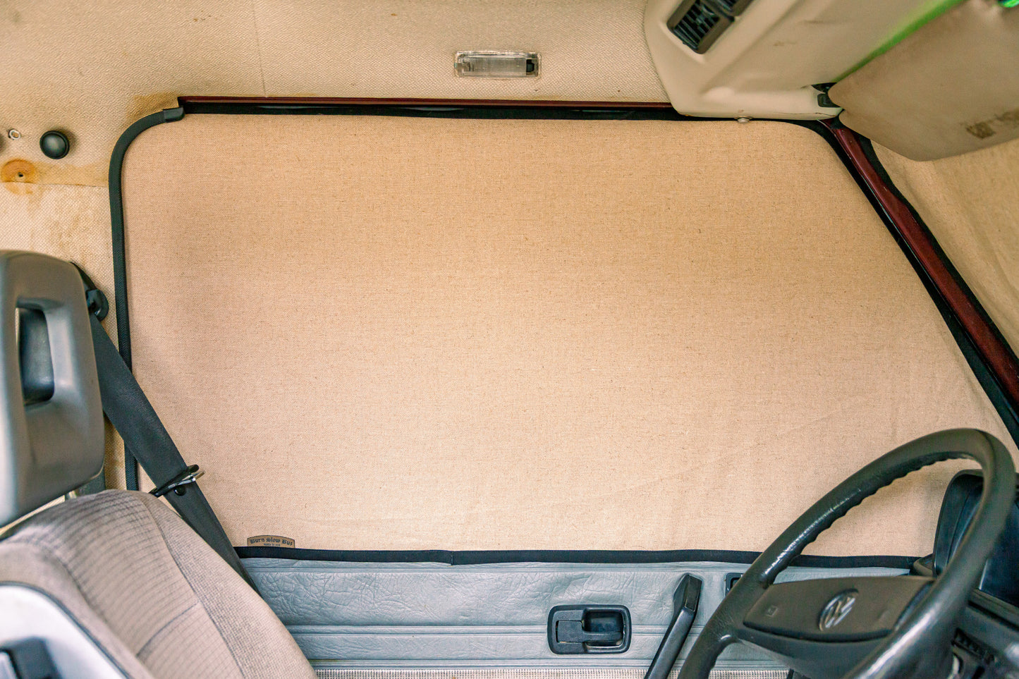 Vanagon FRONT Curtain Kit - 3pc Hemp Magnetic